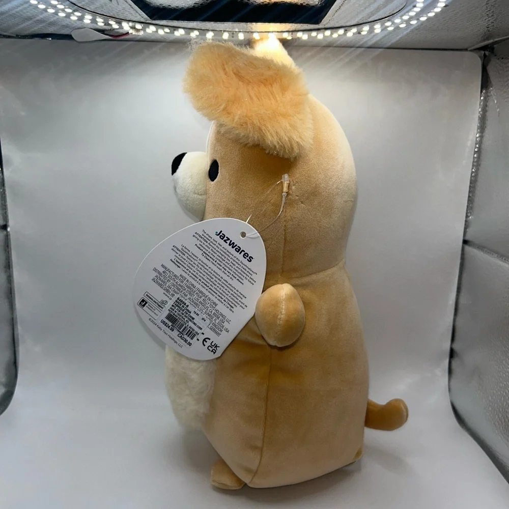 Squishmallows Stevon Cute dog 🐕 Tan and Cream Plush Toy